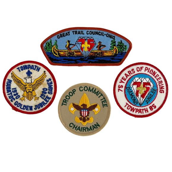 80s BSA Boy Scouts of America patches 1980s vintage set of 4 - Picture 1 of 5